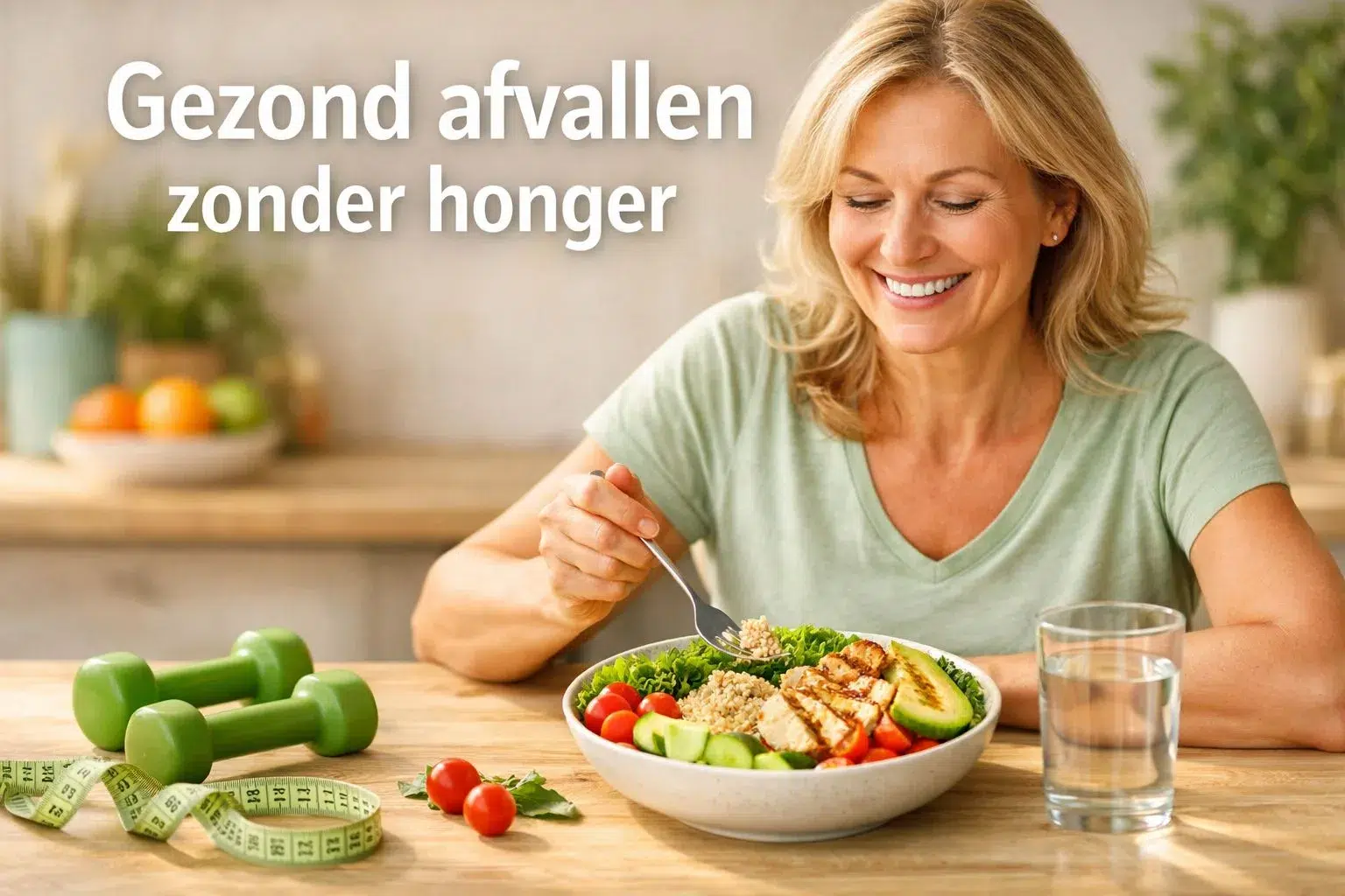 gezond afvallen zonder honger